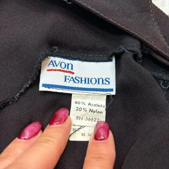 Vintage Ladies 80’s Avon Fashions Black Sleeveless Jumpsuit Size Medium‎ - Picture 6 of 12